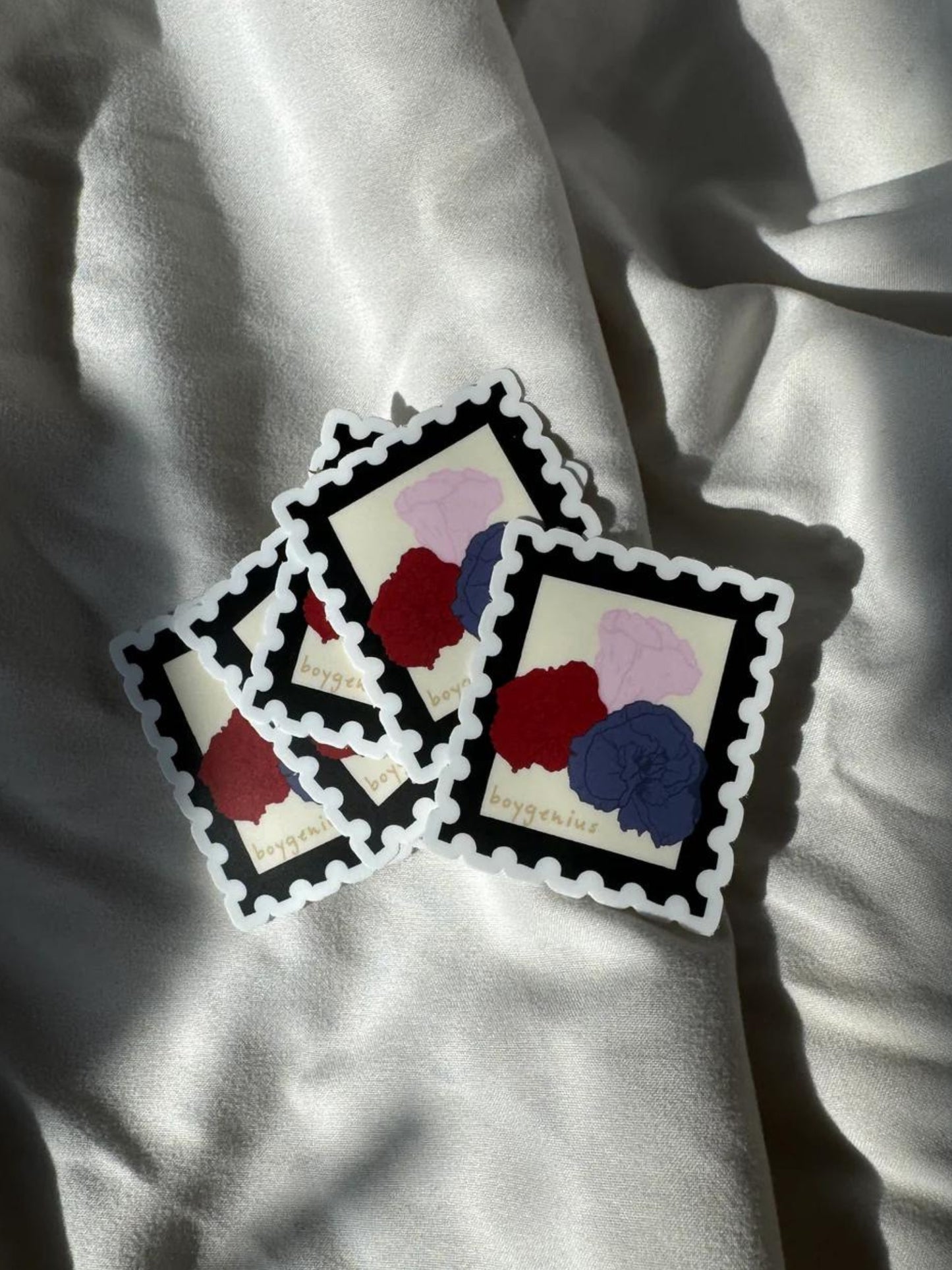 Boygenius Stamp Sticker