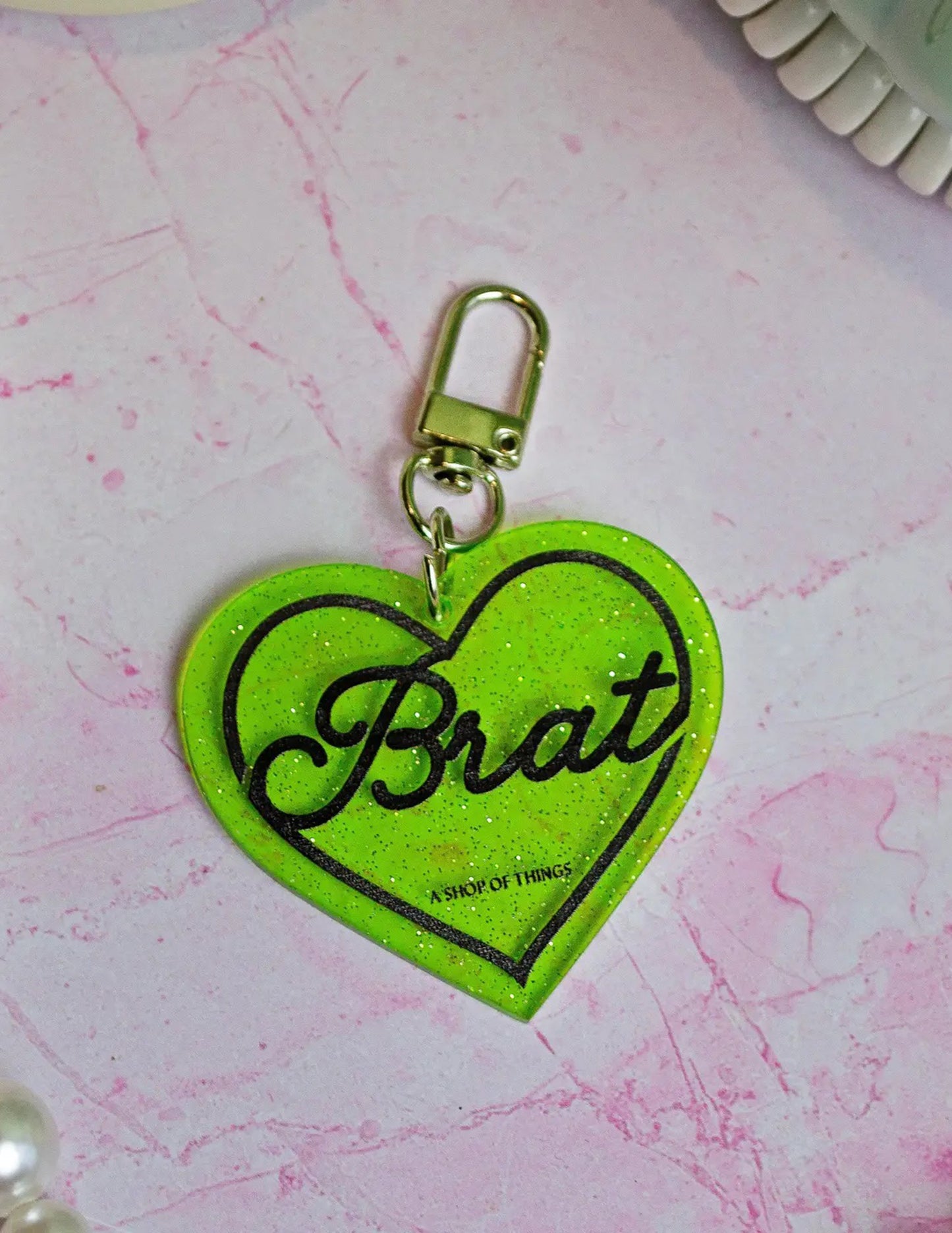 Brat Keychain