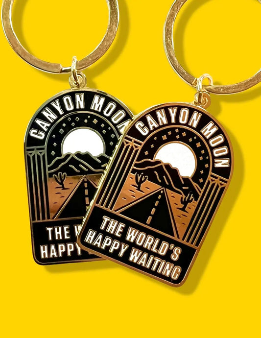Canyon Moon Keychain
