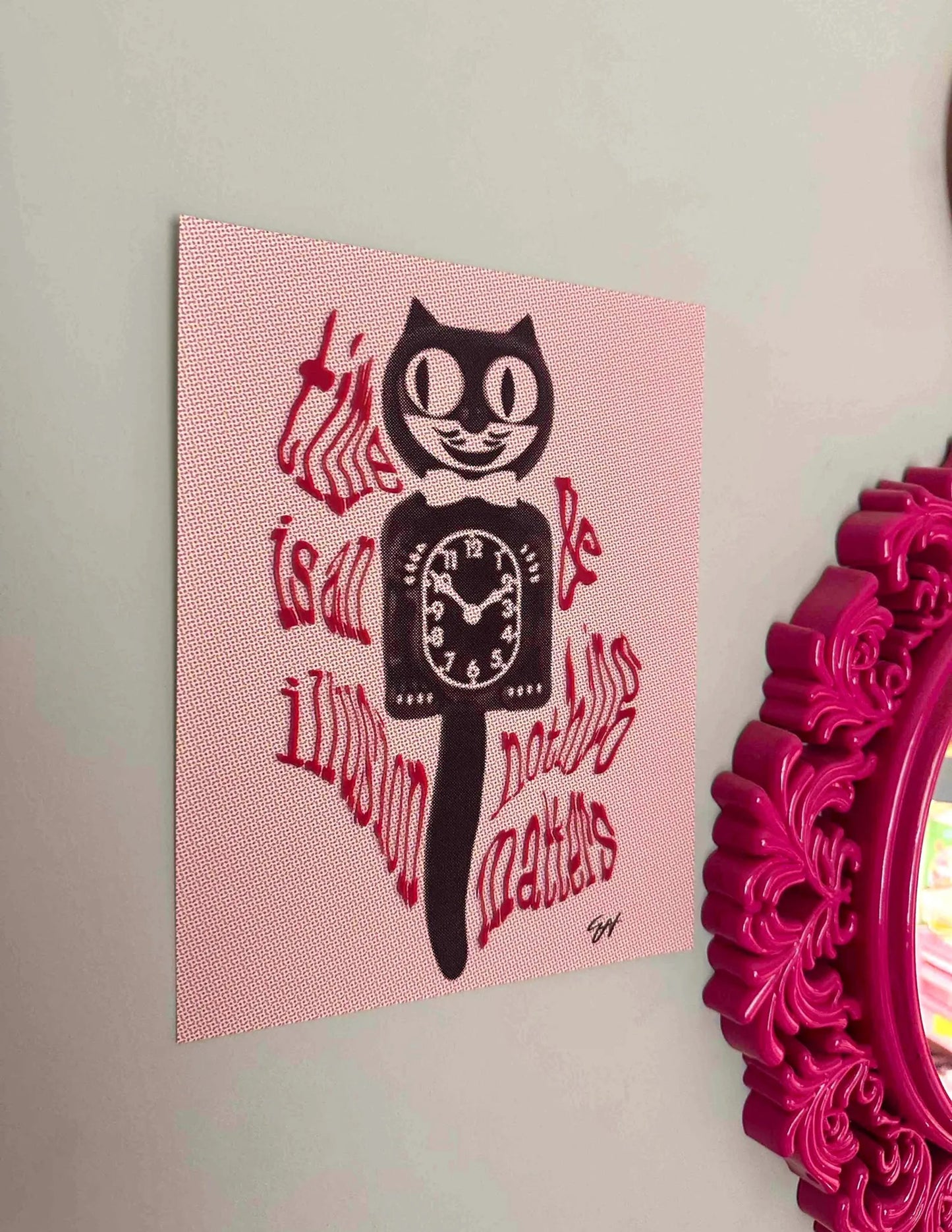 Cat Clock Print