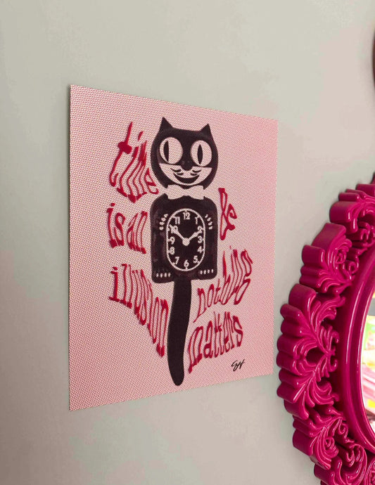 Cat Clock Print