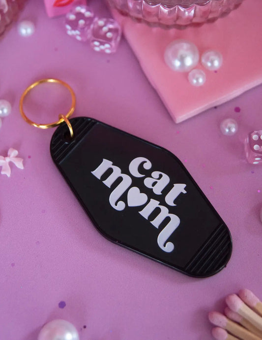 Cat Mom Keychain