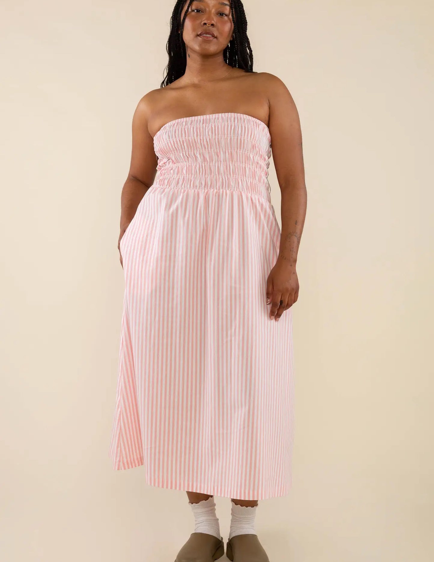 Charlotte Smocked Tube Dress