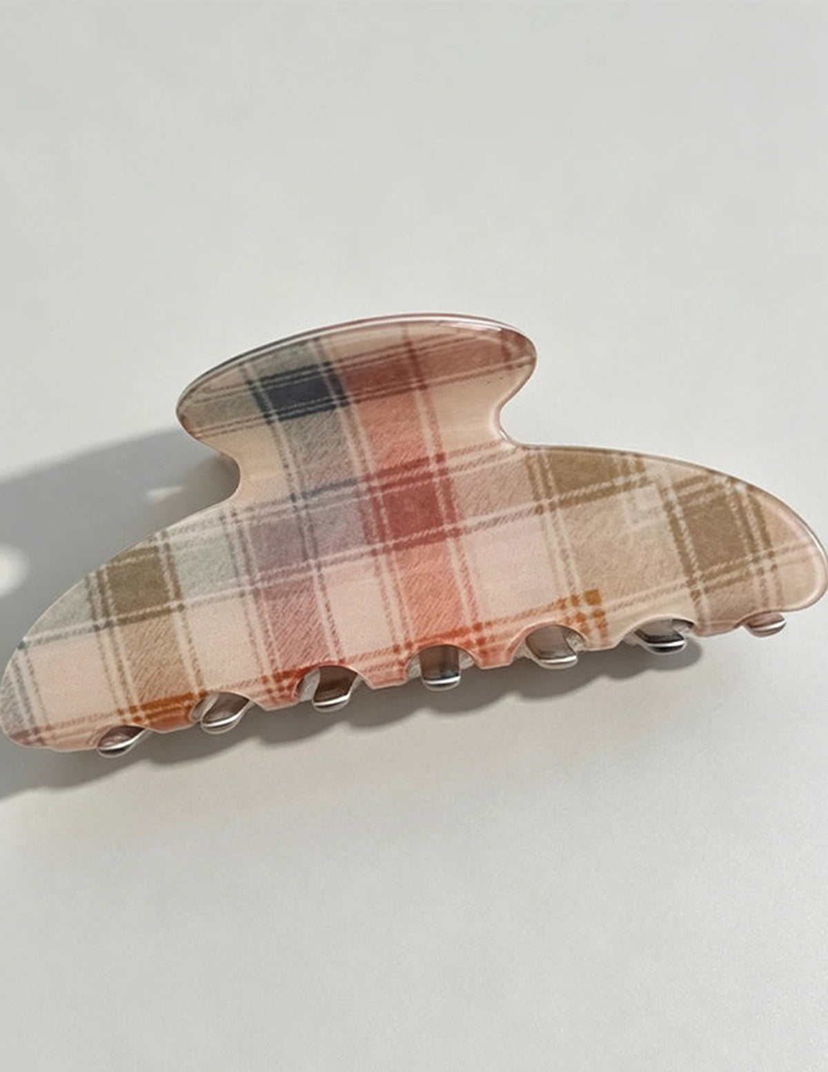 Checkered Fall Claw Clip