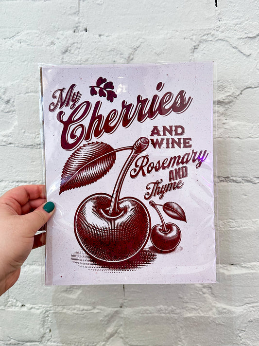 Cherries & Wine Lana Print