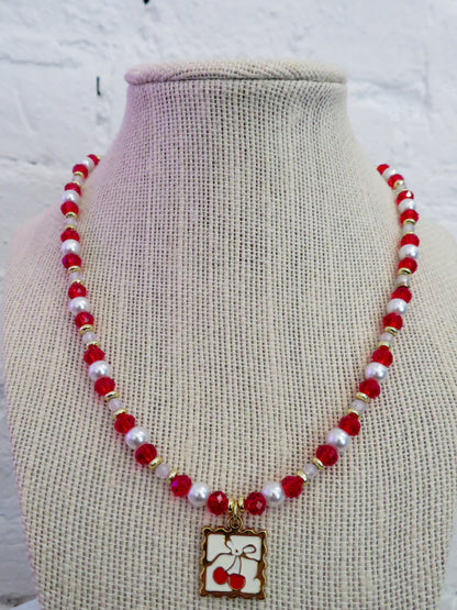Cherry Sparkle Necklace