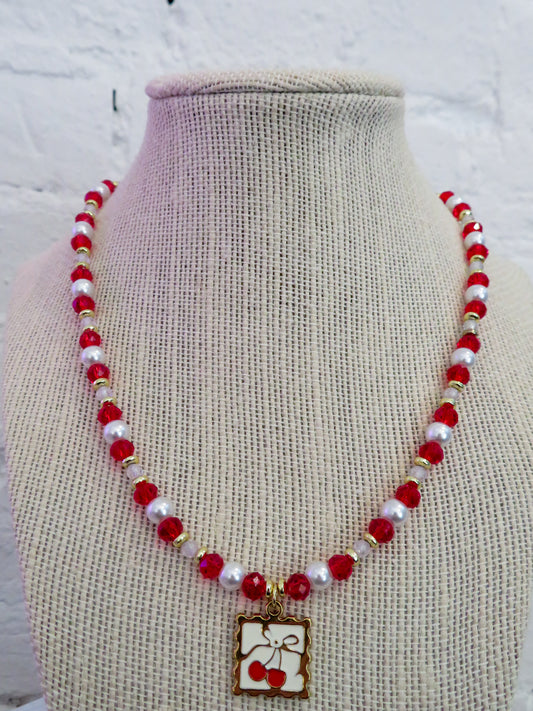 Cherry Sparkle Necklace