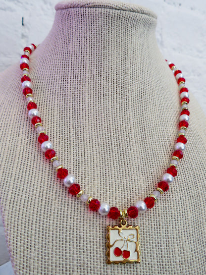 Cherry Sparkle Necklace