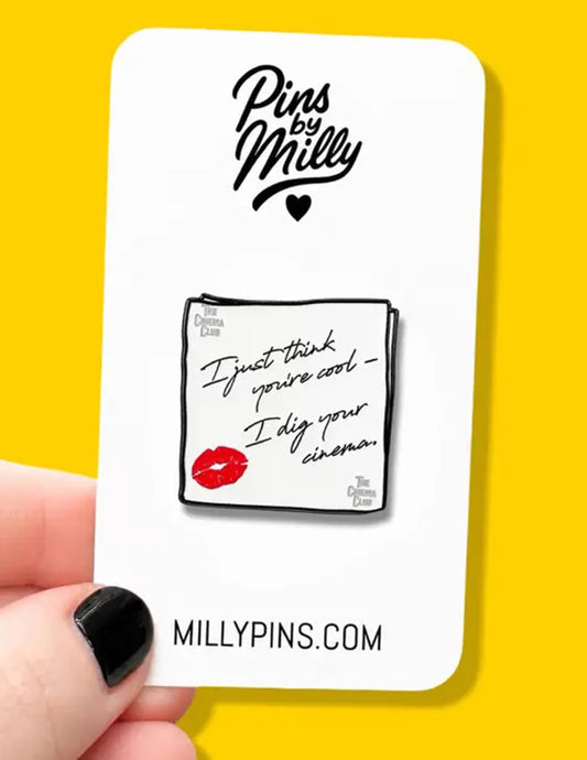 Cinema Lip Stained Napkin Enamel Pin