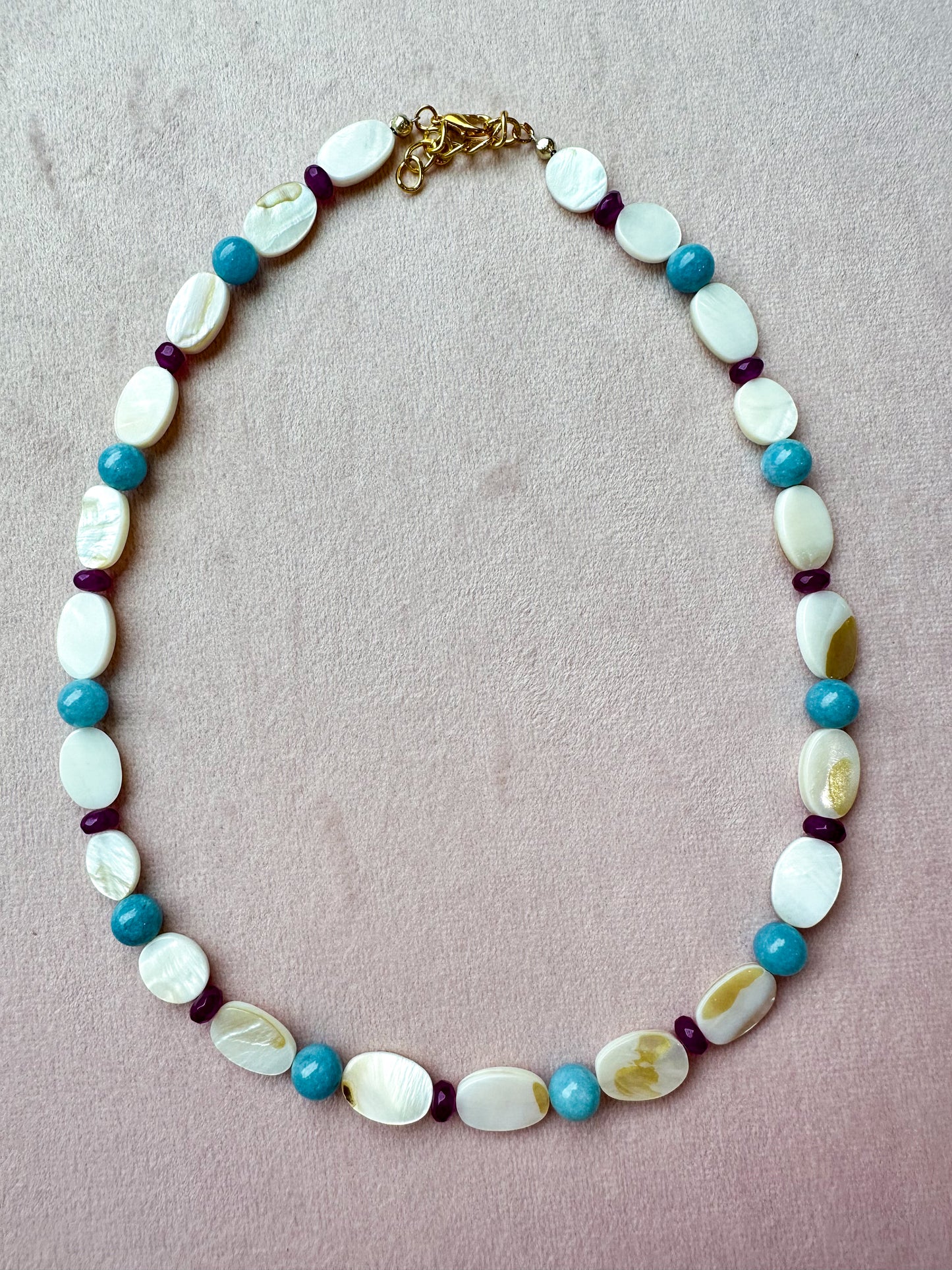 Colorful Gemstone Necklace 44