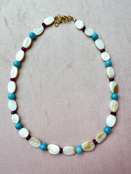 Colorful Gemstone Necklace 44