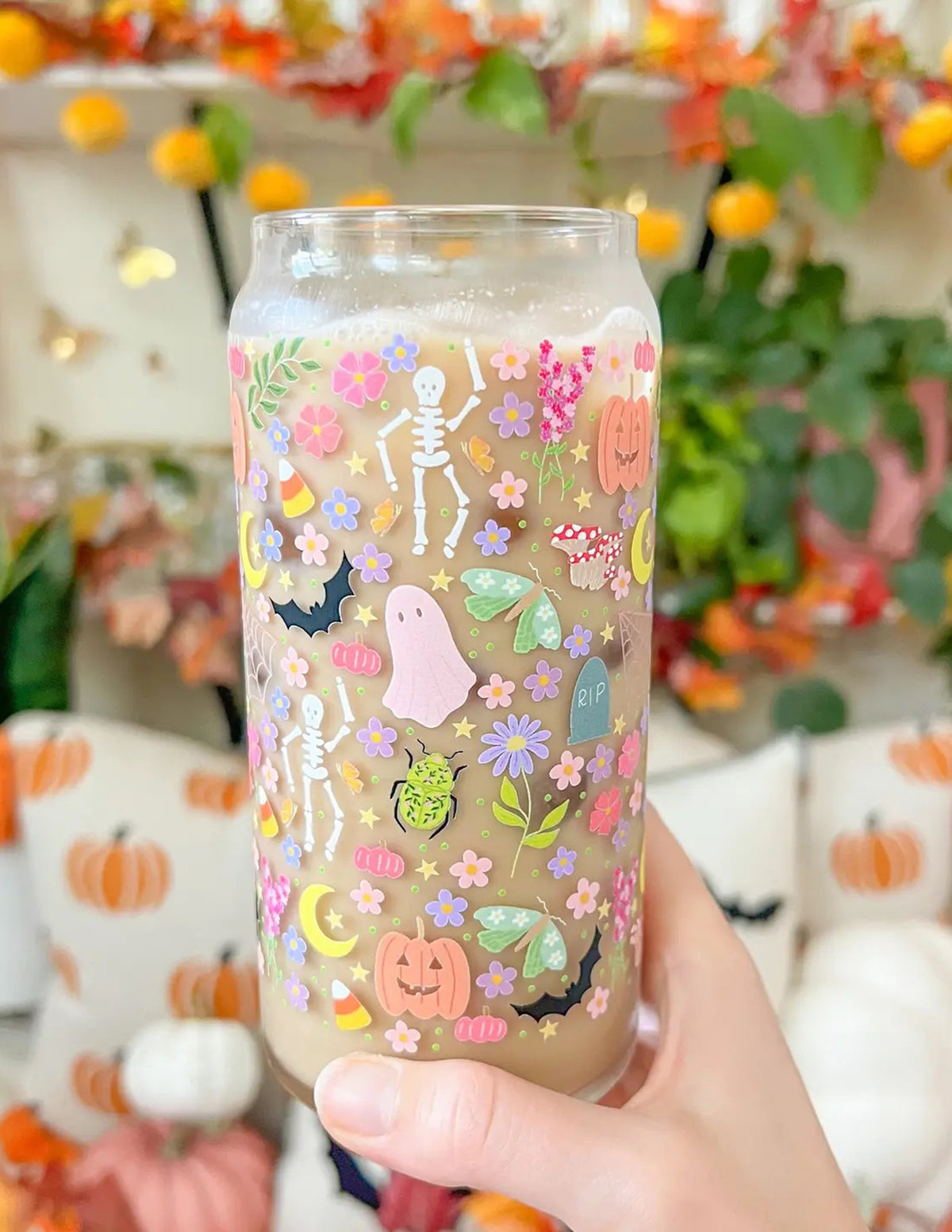 Colorful Halloween Glass