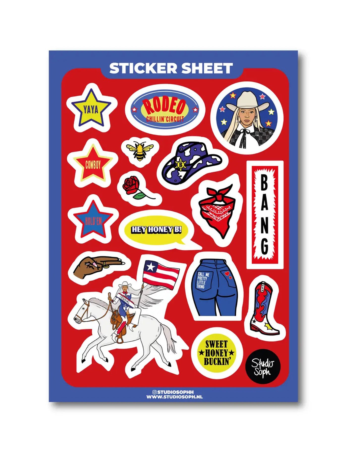 Cowboy Carter Sticker Sheet