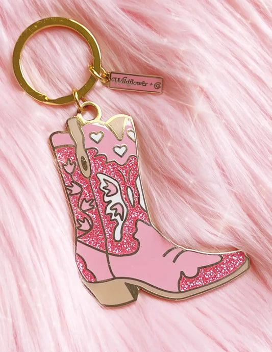Cowgirl Boot Keychain