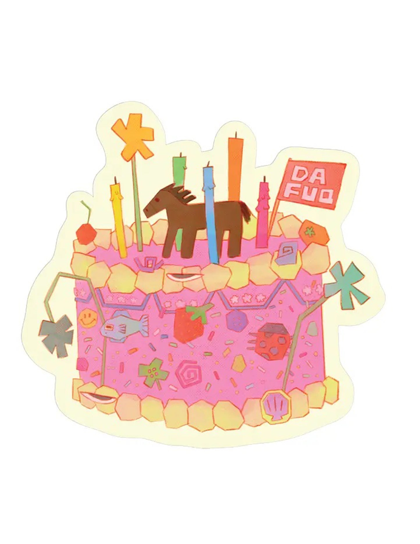 Da Fuq Horse Cake! Sticker