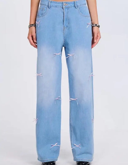 Dainty Bow Jeans