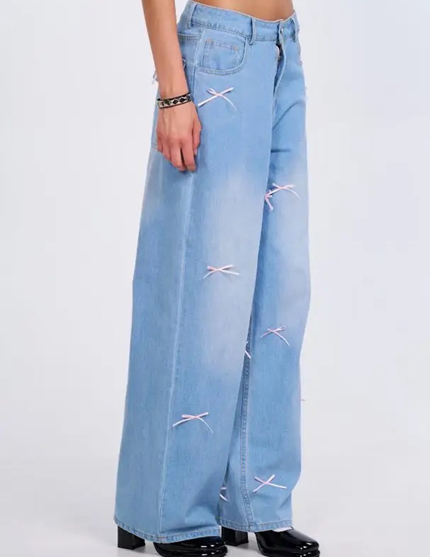 Dainty Bow Jeans