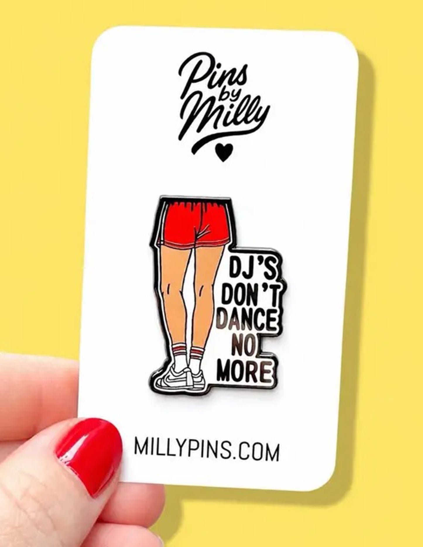 Dance No More DJ Enamel Pin