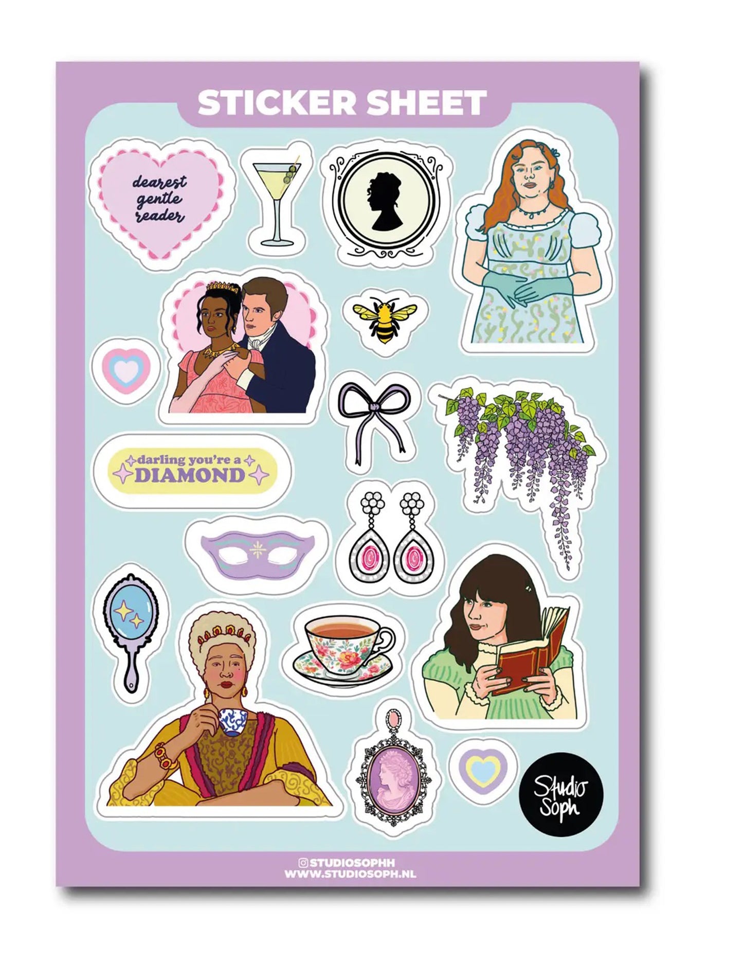 Dearest Gentle Reader Sticker Sheet