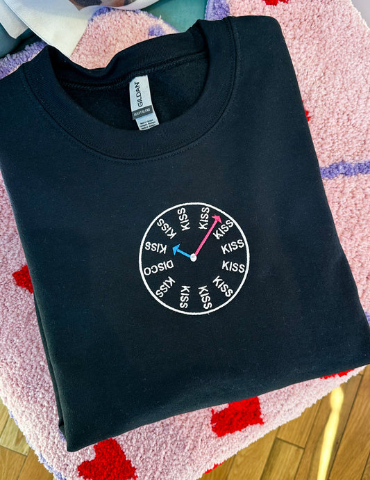 Disco Clock Crewneck