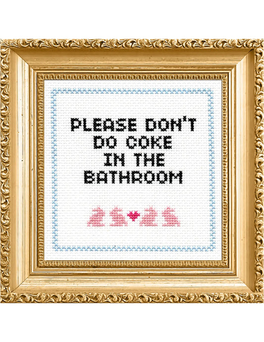 Don't Do Coke Cross Stitch Kit
