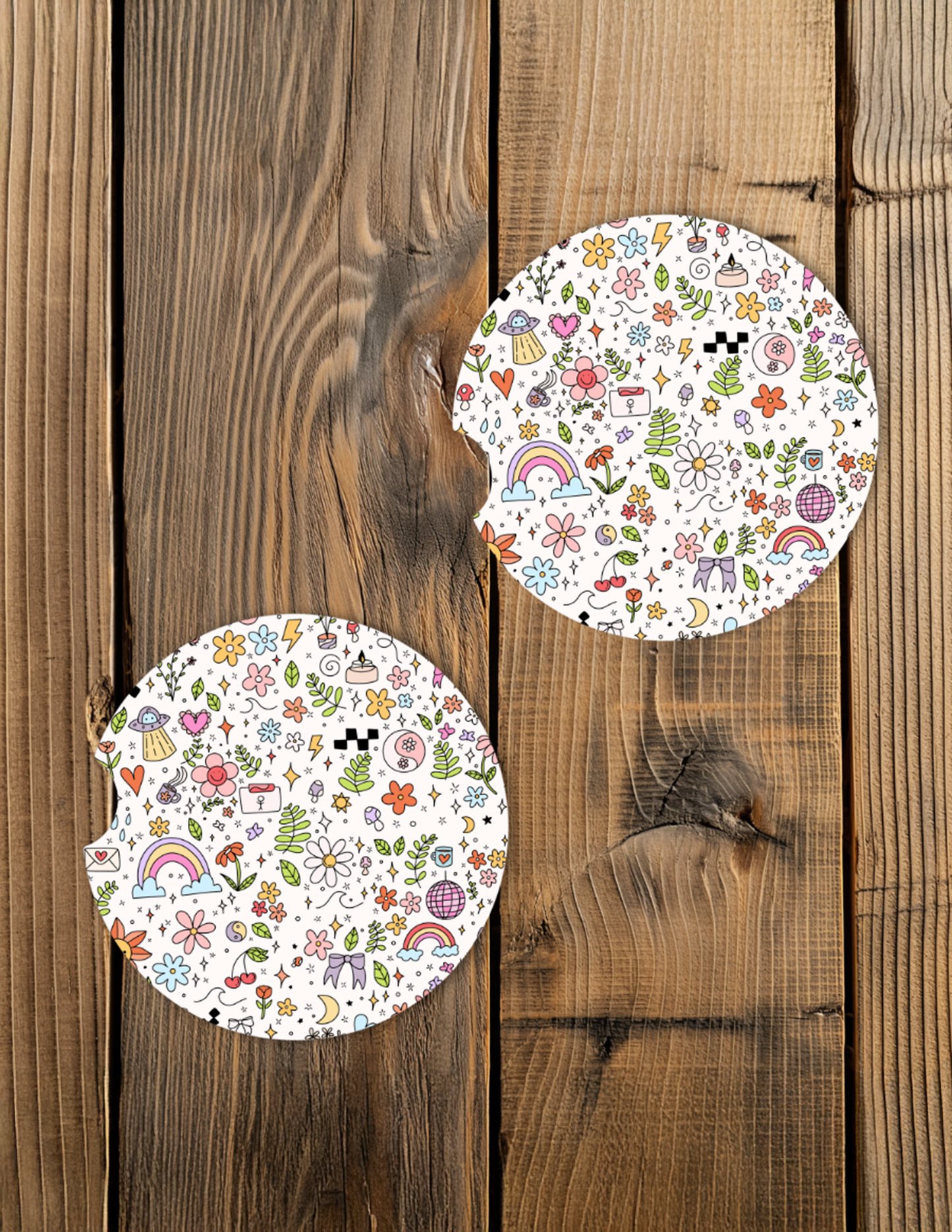 Doodles Car Coaster Set