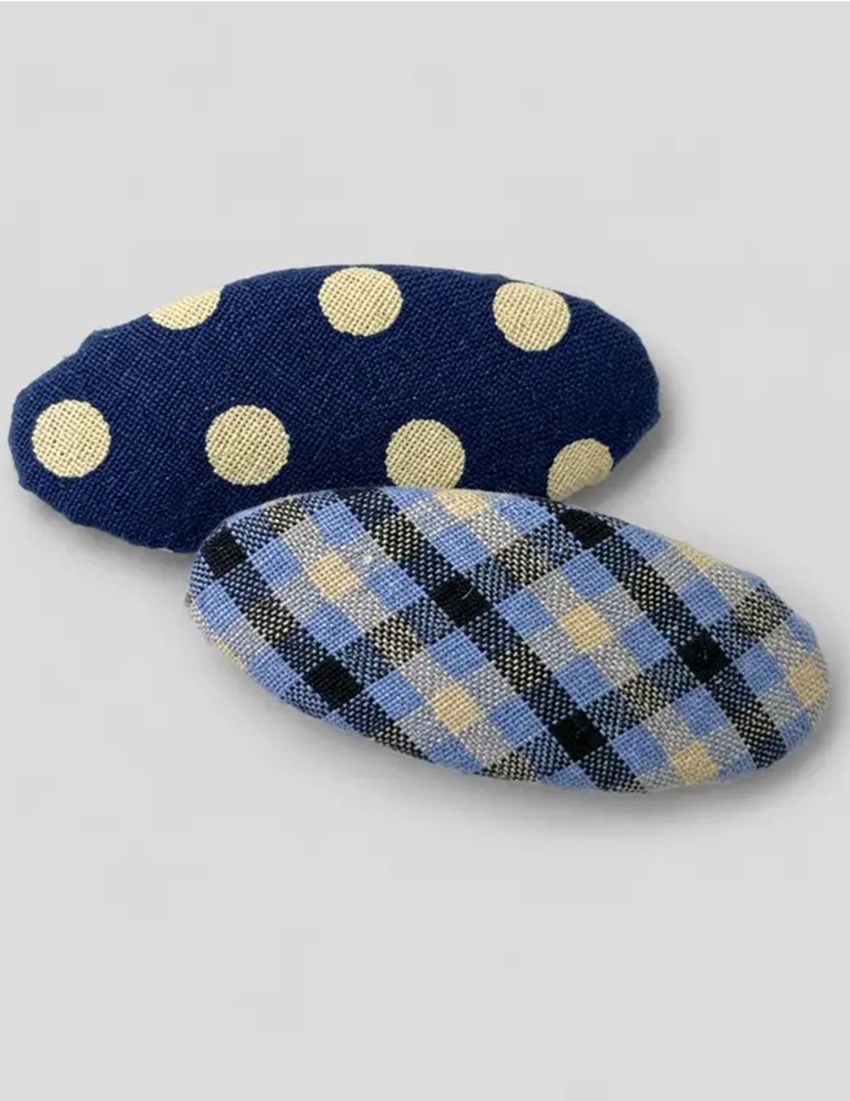 Dots & Plaid Hair Clip Set