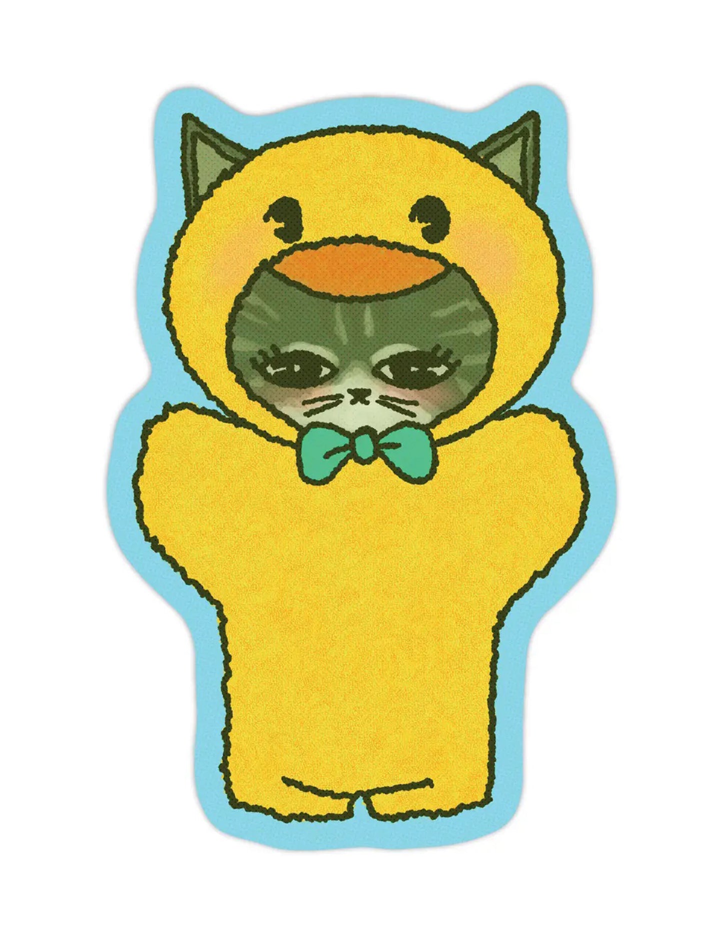 Duck Cat! Sticker