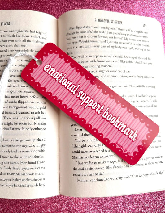 Emotional Support Bookmark