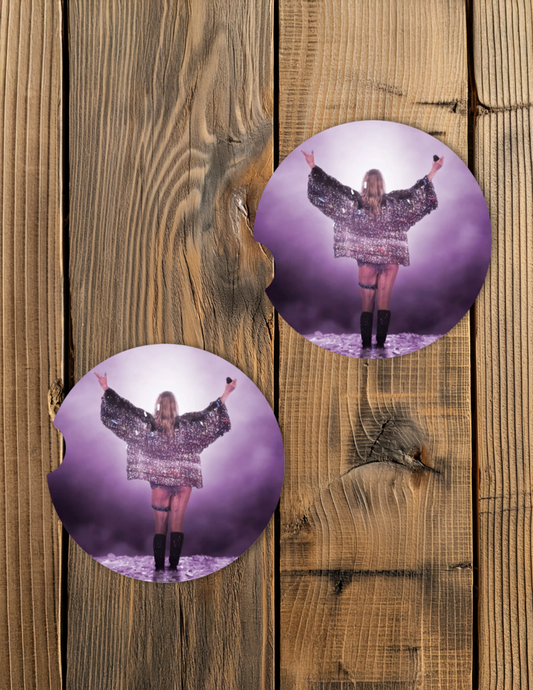 Eras Tour Karma Car Coaster Set