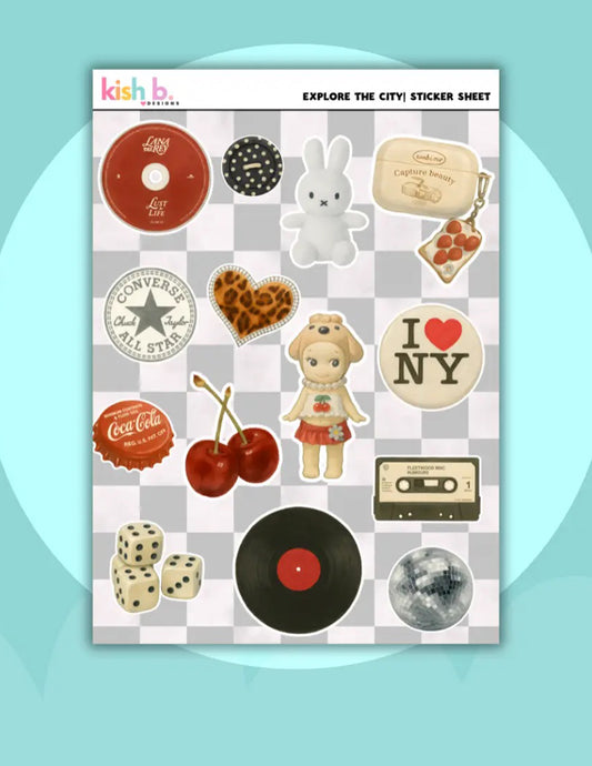 Explore The City Sticker Sheer