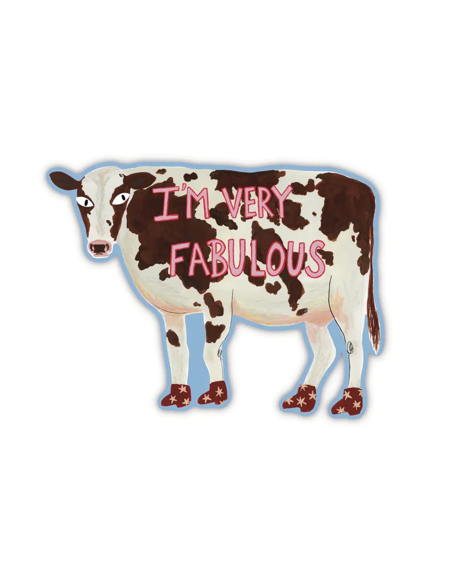 Fabulous Cow Sticker