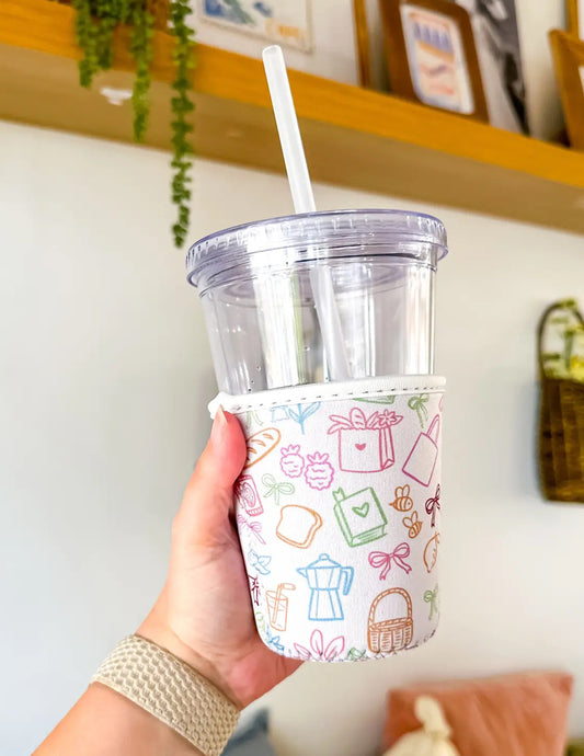 Favorite Things Doodles Coffee Coozie