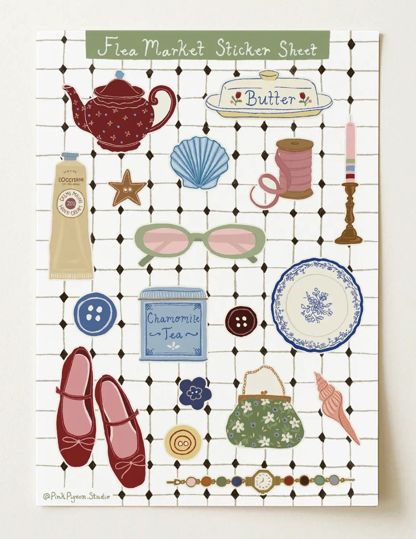 Flea Market Sticker Sheet