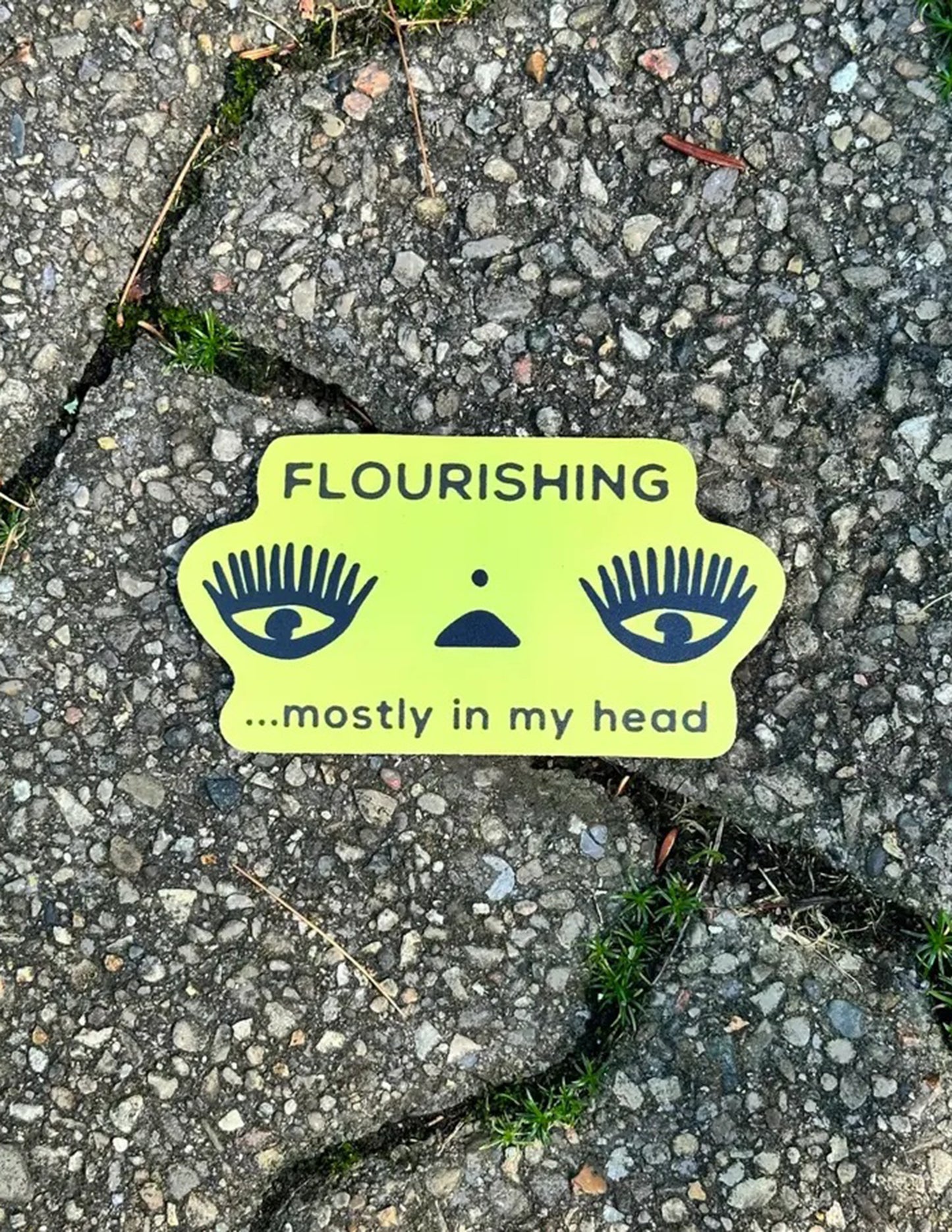 Flourishing, In My Head Sticker