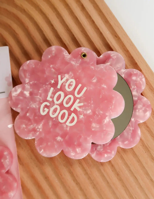 Flower Pocket Mirror