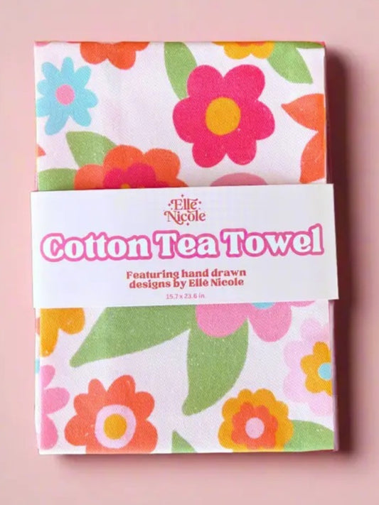 Garden Party Cotton Tea Towel