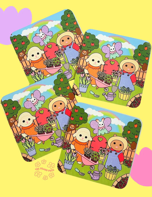 Garden Party Critter Coasters