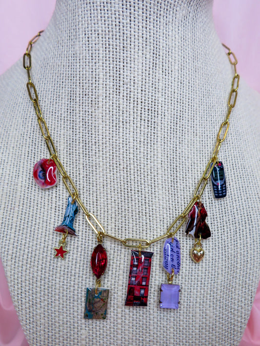 Girl On The Subway Charm Necklace
