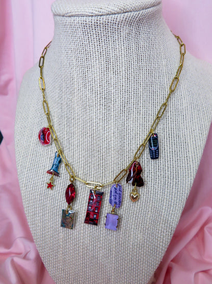 Girl On The Subway Charm Necklace