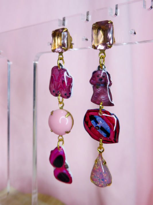 Girly Pop Ornaments Earrings