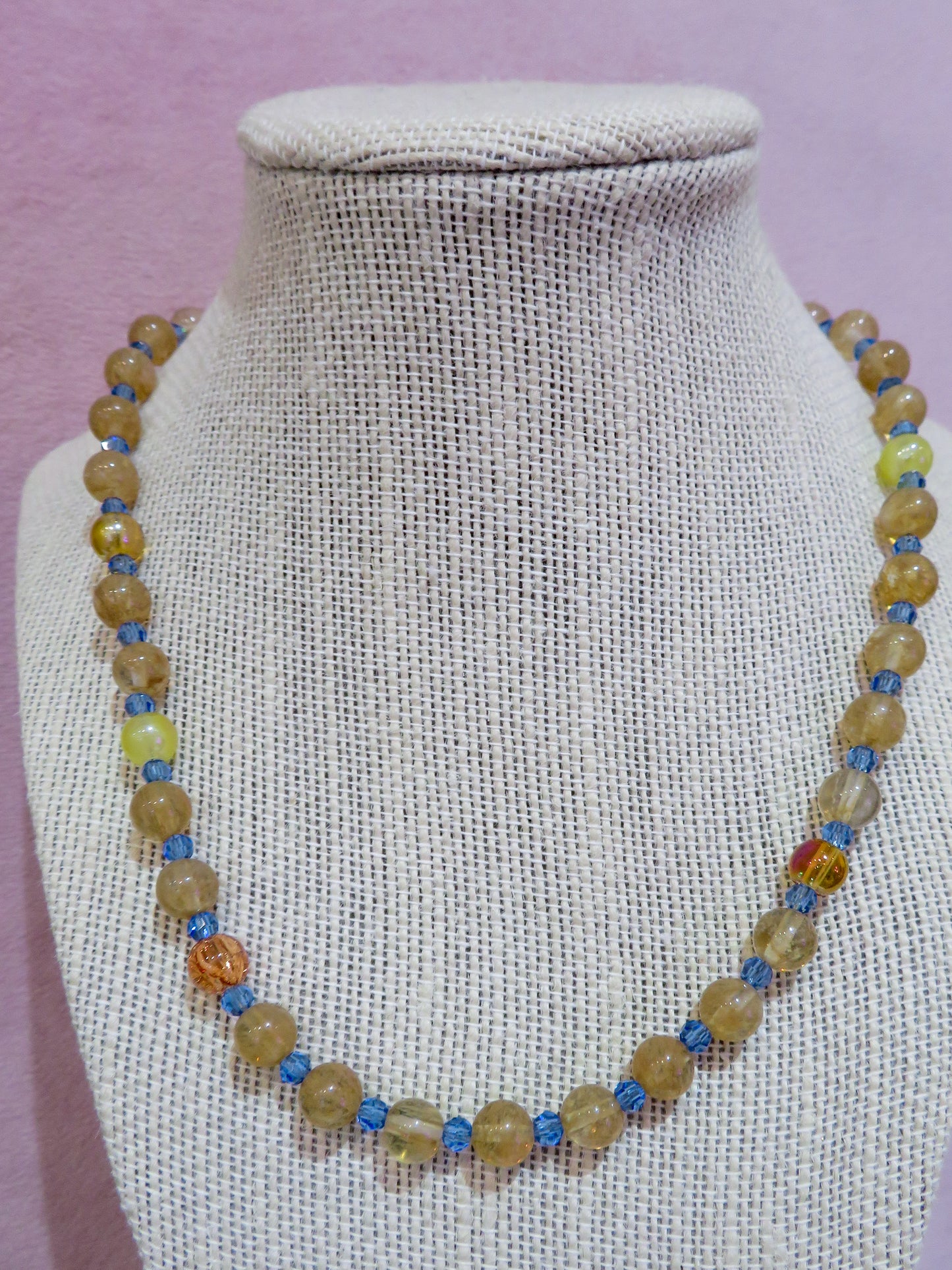 Golden Skies Beaded Necklace