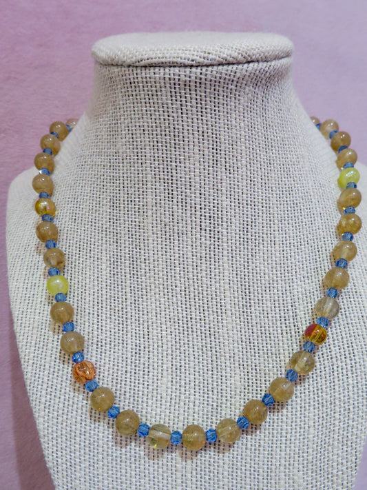 Golden Skies Beaded Necklace