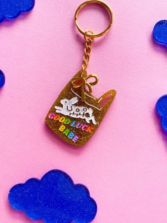Good Luck, Babe Keychain