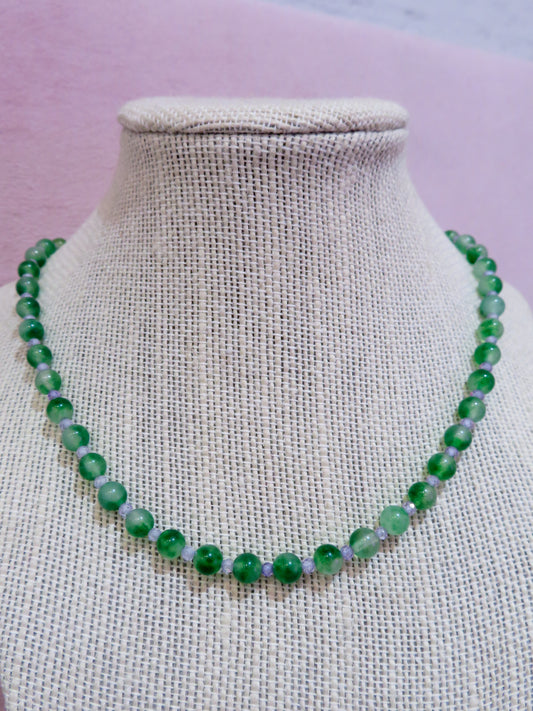 Grape Vines Beaded Necklace