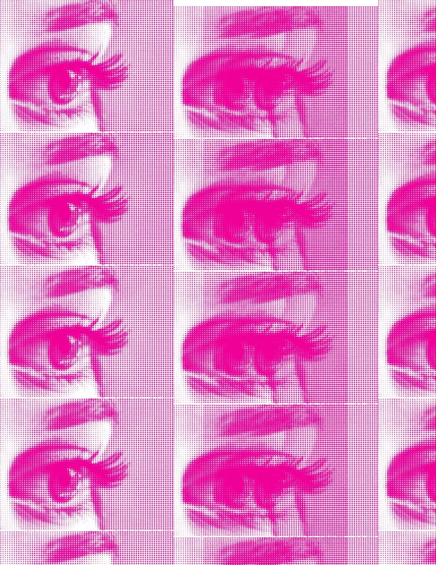 Halftone Eye Print