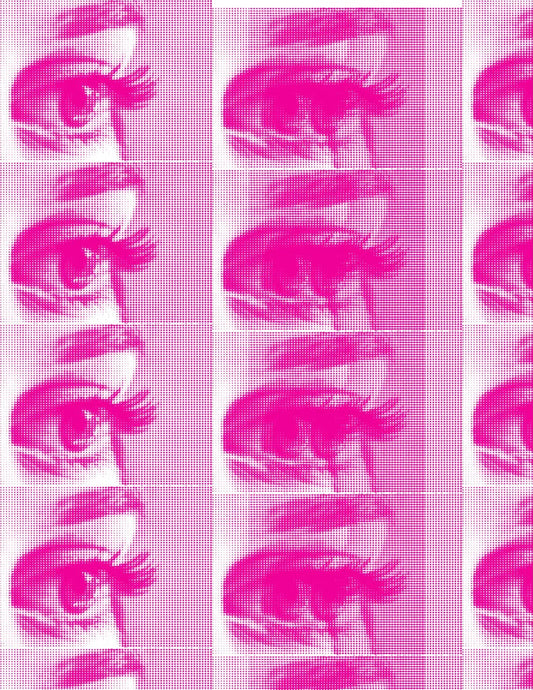 Halftone Eye Print