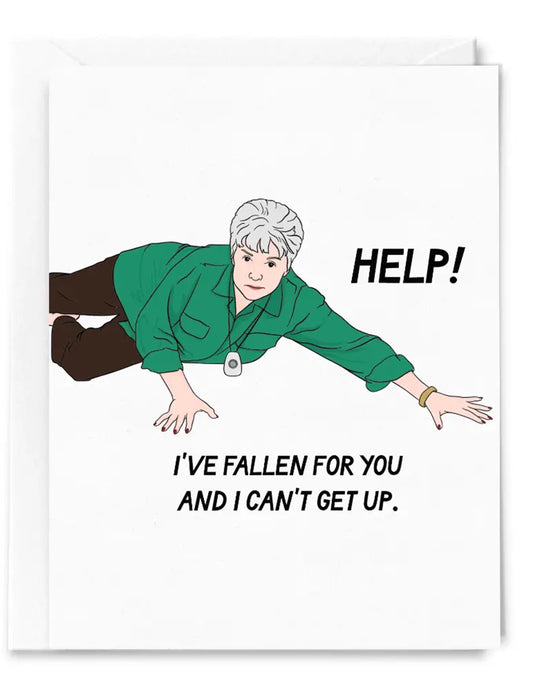 Help I've Fallen For You Love Card