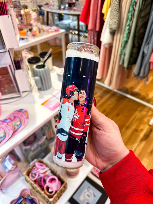 Hockey Boys Prayer Candle