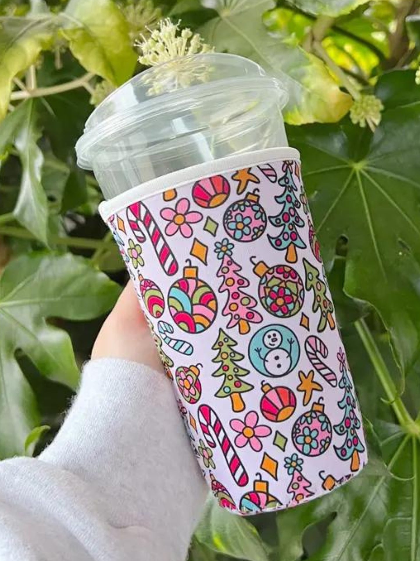 Holiday Doodle Coffee Cup Coozie